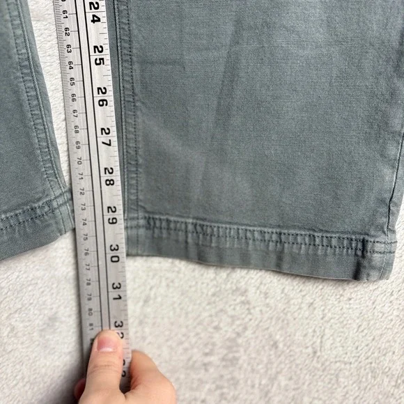 American Eagle Cargo Pants Gray Green High Rise Straight Leg Stretch Sz 6 NWOT - Picture 7 of 8